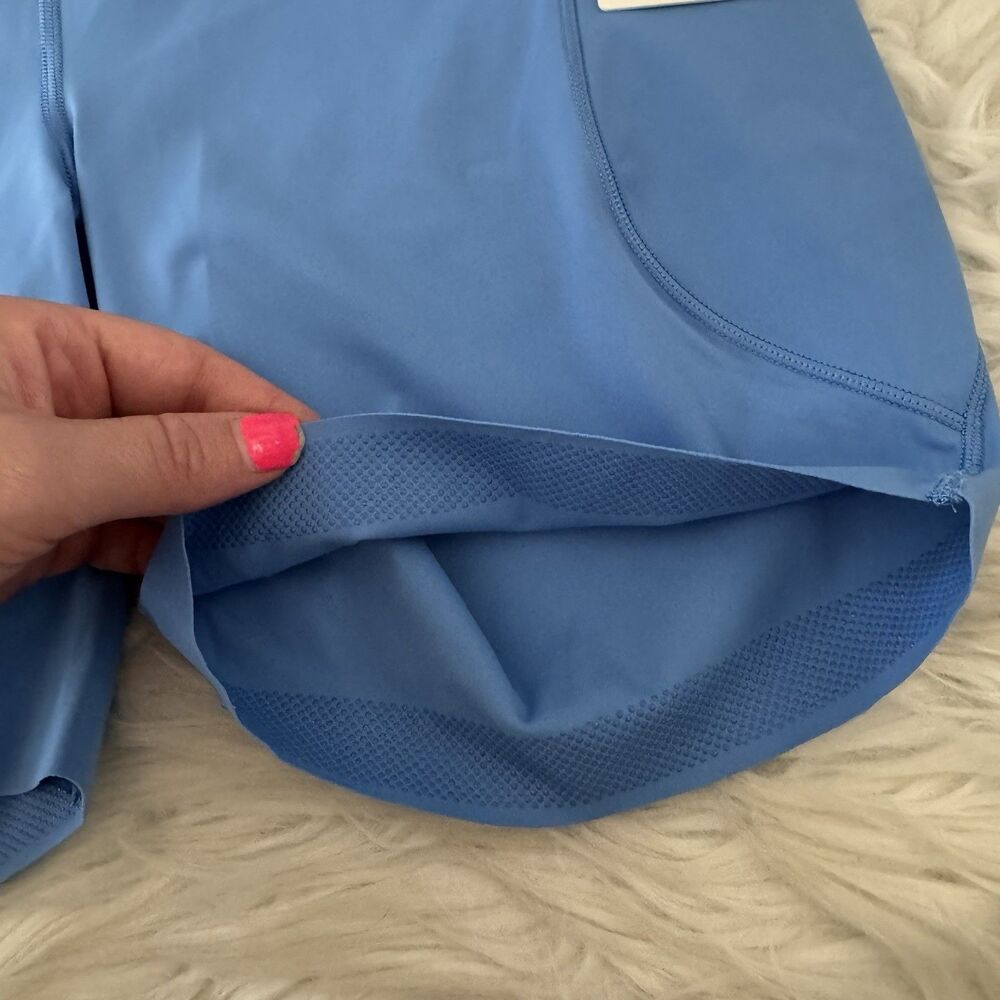 Lululemon Fast And Free High Rise Shorts Women’s 8 Pool Party Blue 6” Pocket NWT - Picture 9 of 16